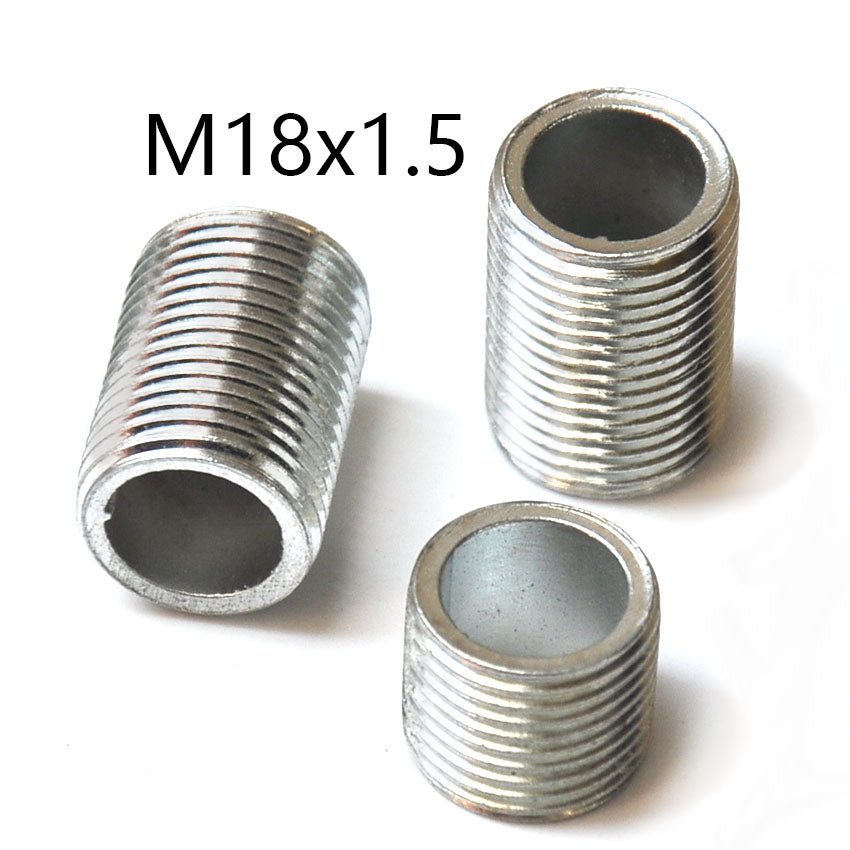 M18x1.5 threaded hollow tube  pipe  rod, Center hole to pass wires through