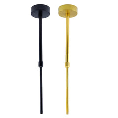 Telescopic Fluorescent adjustable boom Lamp Extension Rod,  Light Telescopic Fluorescent Lamp Stem Downrod Straight Pipe Lamp Stem Extension Rod for Fluorescent Light Pendant Light Fixture Part