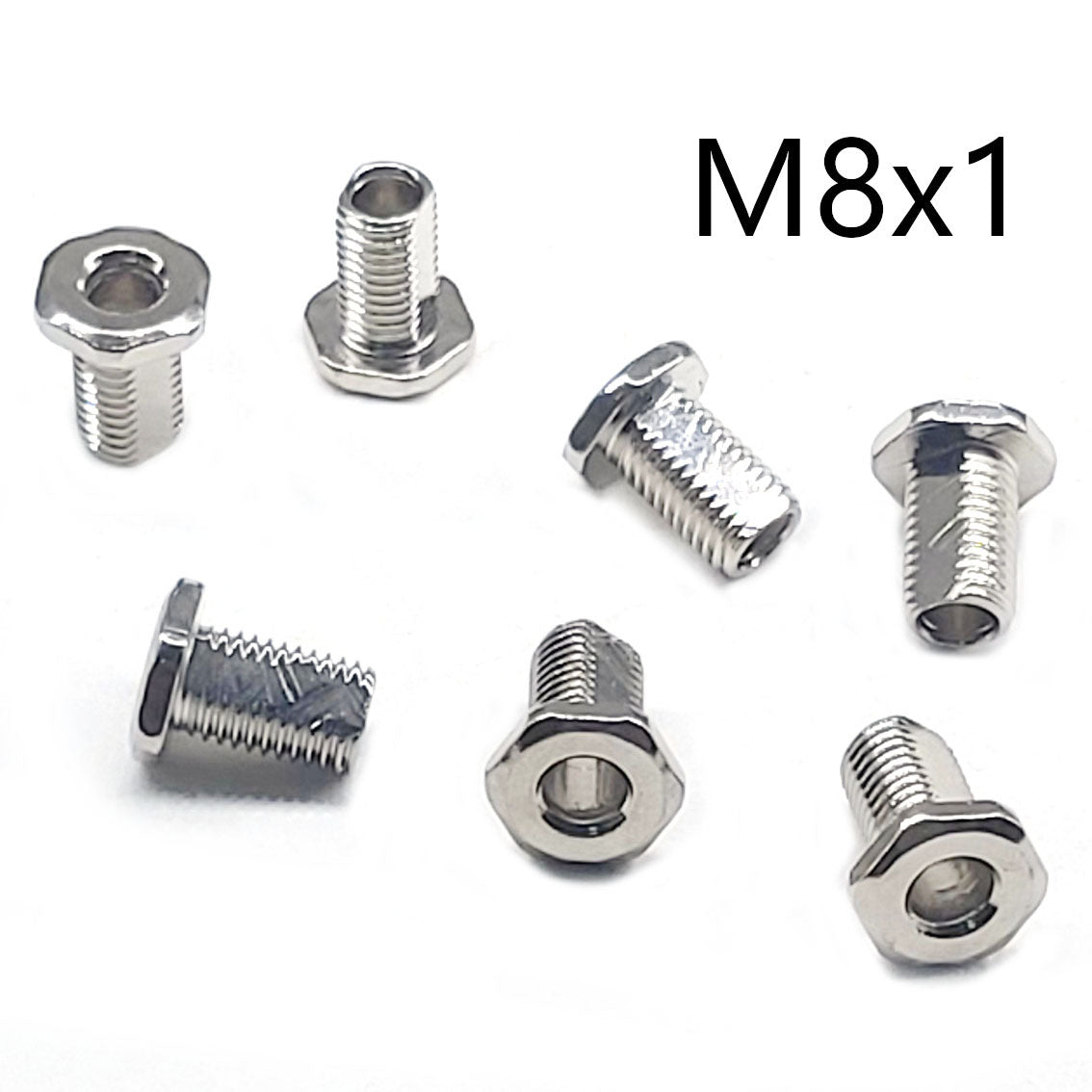 M8 Hex Hollow Bolts Hollow Screw Bolts Flat Side Through Hexagon Hole Bolts Milled Edge On Both Sides