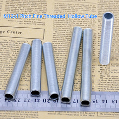 M12x1  All Thread Lamp Pipe,Lamp Repair Assortment of Hardware,White Zinc Coated