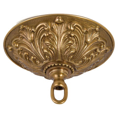 Lamp Antique Brass Finish Cast Brass Screw Collar Canopy Kit