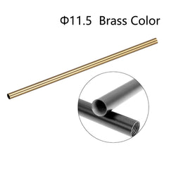 Φ11.5 Brass Color M10 Female Thread Tube Threaded Extension Rod,  Lamp Pipe Light Fixture Parts for Pendant Light Pole Lighting Chandeliers Stem