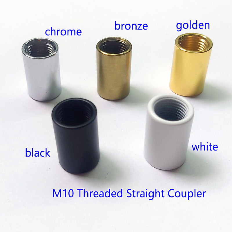 Cylindrical Straight Coupler nut Coupling Nut Sleeve Connector for Table Lamps Chandeliers