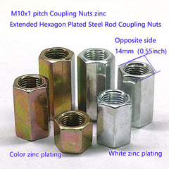 Hexagon Closed M10x1 Fine Coupling Nut M10  Extended Nut coupler connector linker