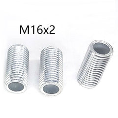 M16x2 threaded hollow pipe coarse thread tube rod, Center hole to pass wires through