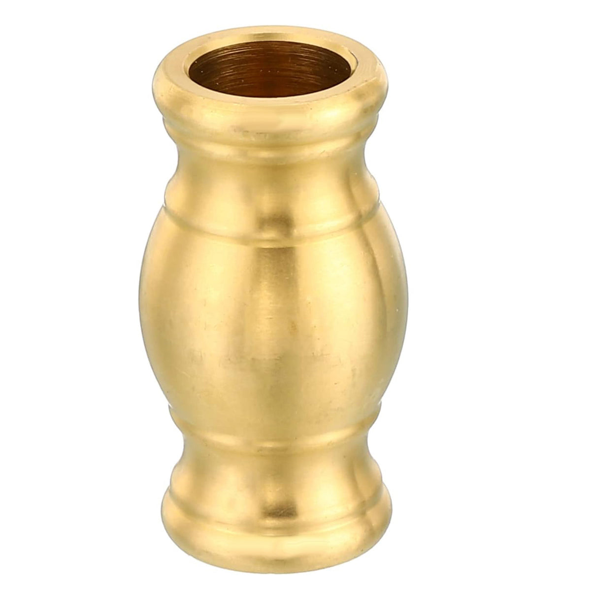 Solid Brass Lamp Neck,  Threaded Turned Brass Spindle Slips Lamp Finial Pipe Coupling for Lamp Decoration