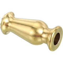 Solid Brass Lamp Neck, Turned Brass Spindle Slips Lamp Finial Pipe Coupling for Lamp Decoration