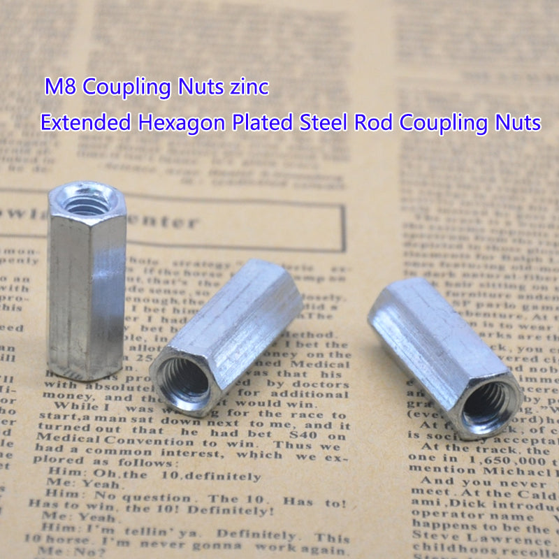 Hexagon Closed M8 M12Coupling Nut M10  Extended Nut coupler connector linker