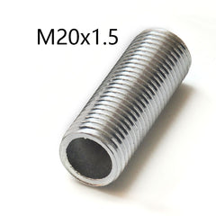 M20x1.5 threaded hollow tube  pipe bar, Center hole to pass wires through