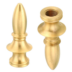 M10 Thread Lamp Finial Cap Knob, Brass Lamp Shade Harp Top Screw Caps Decoration Light Fixture for Table Lamps Floor Lamps 21.5x54mm