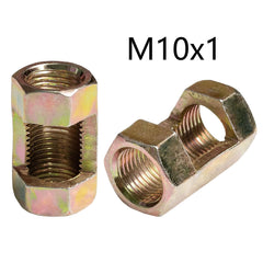 M10 slotted hex coupling nuts Iron Hexagon Conversion  Nut  Fastener  Rod Connector Threaded Tube Splicing, Lighting Extension Rod Splicing, Screw Splicing