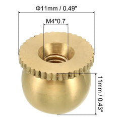 M6x1 Thread Brass Cap Nuts Knob,Lamp Finial Decoration Screw Caps Nut Handle Knob Decoration for Lighting Furniture Cabinet