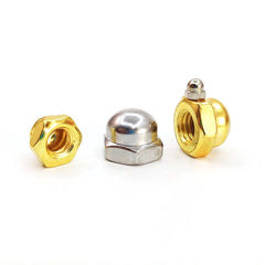 Acorn Hex Bolt Covers, Carbon Steel Hexagon Decorative Cap Nuts , Dome Cap Head Acorn Nut Hardware Nuts for Bolt Cover