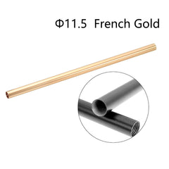 Φ11.5 French Gold M10 Female Thread Tube Threaded Extension Rod,  Lamp Pipe Light Fixture Parts for Pendant Light Pole Lighting Chandeliers Stem