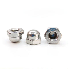 Acorn Hex Bolt Covers, Carbon Steel Hexagon Decorative Cap Nuts , Dome Cap Head Acorn Nut Hardware Nuts for Bolt Cover