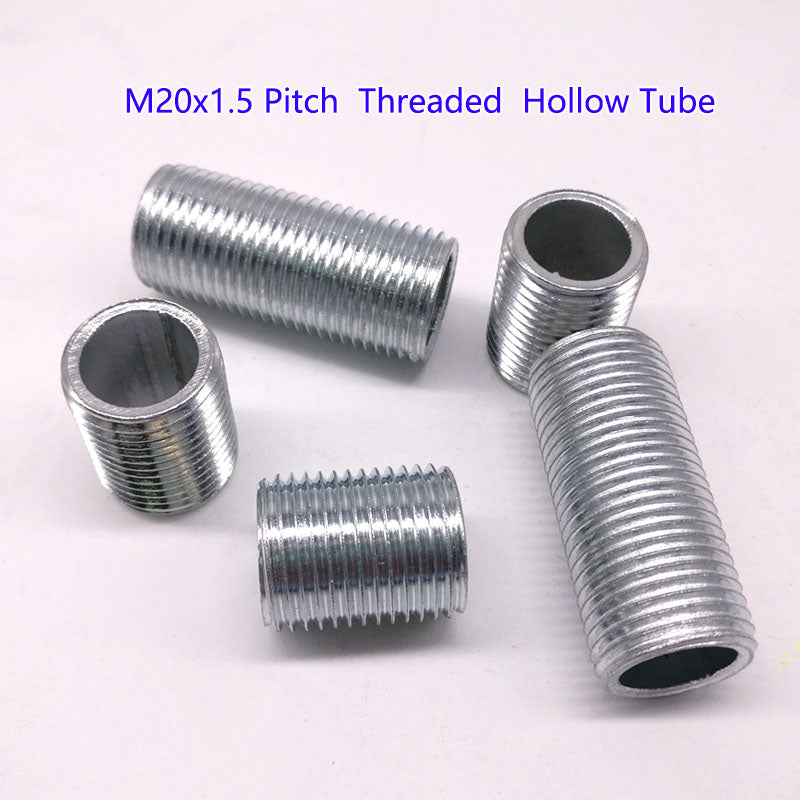 M20x1.75 threaded hollow tube  pipe  rod, Center hole to pass wires through