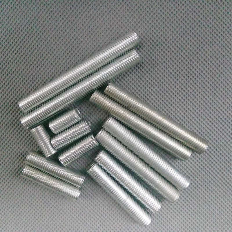 M8x1 Fine Thread Carbon Steel Lamp Pipe Hollow Tube Thread Adapter Fasteners Hardware White Zinc Plating