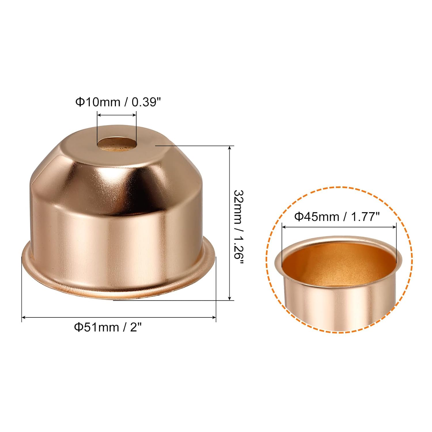 E26/E27 Lamp Socket Cup, Lamp Bases Holder Covers Sleeves Decorative Lighting Accessories for Table Wall Ceiling Light