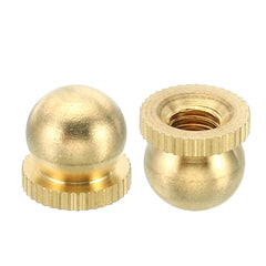 M6x1 Thread Brass Cap Nuts Knob,Lamp Finial Decoration Screw Caps Nut Handle Knob Decoration for Lighting Furniture Cabinet