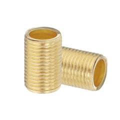 Fully Threaded Rods  Studs  1/8IP Standard Thread Brass Lamp Pipe Nipple,  Hollow Tube Adapter Coupler Connector Pipe Fitting Hardware