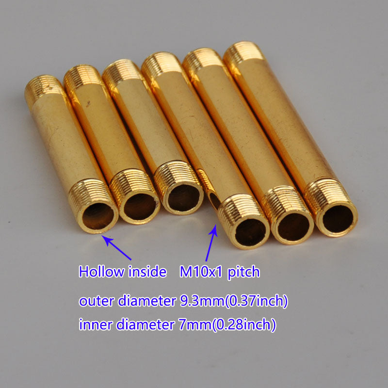 Pipe Nipple Threaded on Both Ends  Tube Tod Straight Pipe Lamp Stem  Lighting Accessories Lighting Downrod  Stem