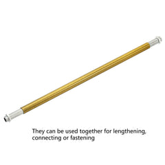 Φ11.5 Gold Bronze  M10 Female Thread Tube Threaded Extension Rod,  Lamp Pipe Light Fixture Parts for Pendant Light Pole Lighting Chandeliers Stem