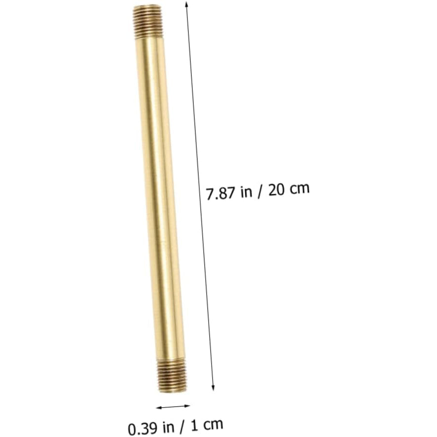 Copper Threaded Lamp Pipe Golden Lamp Making Kit Lighting Fixture Downrods and Stems Lamp Kit