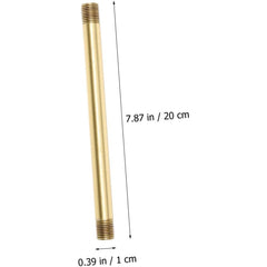 Copper Threaded Lamp Pipe Golden Lamp Making Kit Lighting Fixture Downrods and Stems Lamp Kit