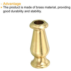 Solid Brass Lamp Neck, Turned Brass Spindle Slips Lamp Finial Pipe Coupling for Lamp Decoration