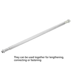 Φ11.5 Chrome M10 Female Thread Tube Threaded Extension Rod,  Lamp Pipe Light Fixture Parts for Pendant Light Pole Lighting Chandeliers Stem