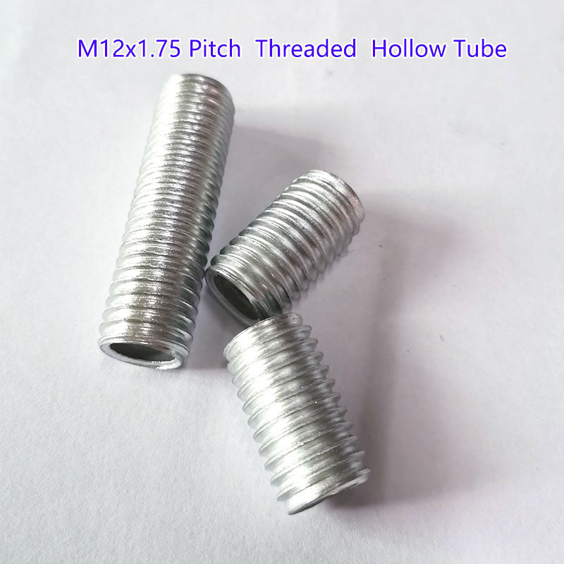 M12x1.75 threaded hollow pipe thread tube rod