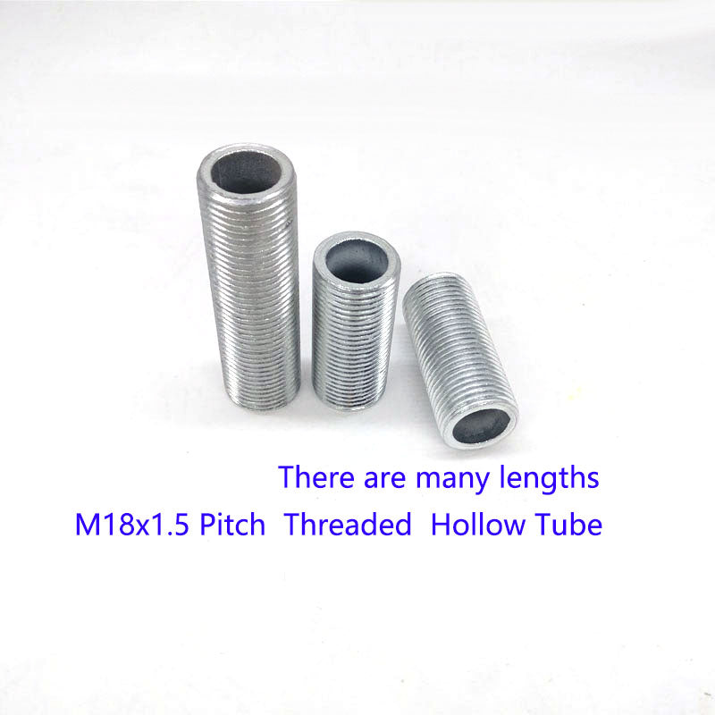 M18x1.5 threaded hollow tube  pipe  rod, Center hole to pass wires through