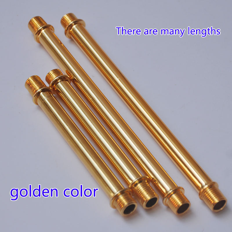 M10 double heads threaded tube Pipe Nipple Threaded on Both Ends  tube rod Lamp Straight Downrods and Stems