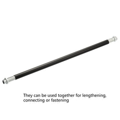 Φ11.5 Black M10 Female Thread Tube Threaded Extension Rod,  Lamp Pipe Light Fixture Parts for Pendant Light Pole Lighting Chandeliers Stem