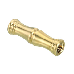 M10 Solid Brass Lamp Neck, Threaded Turned Brass Spindle Slips Lamp Finial Pipe Coupling for Lamp Decoration