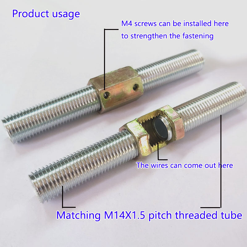 M12 M14 slotted hex coupling nuts Iron Hexagon Conversion  Nut  Fastener  Rod Connector  Extension Rod Splicing