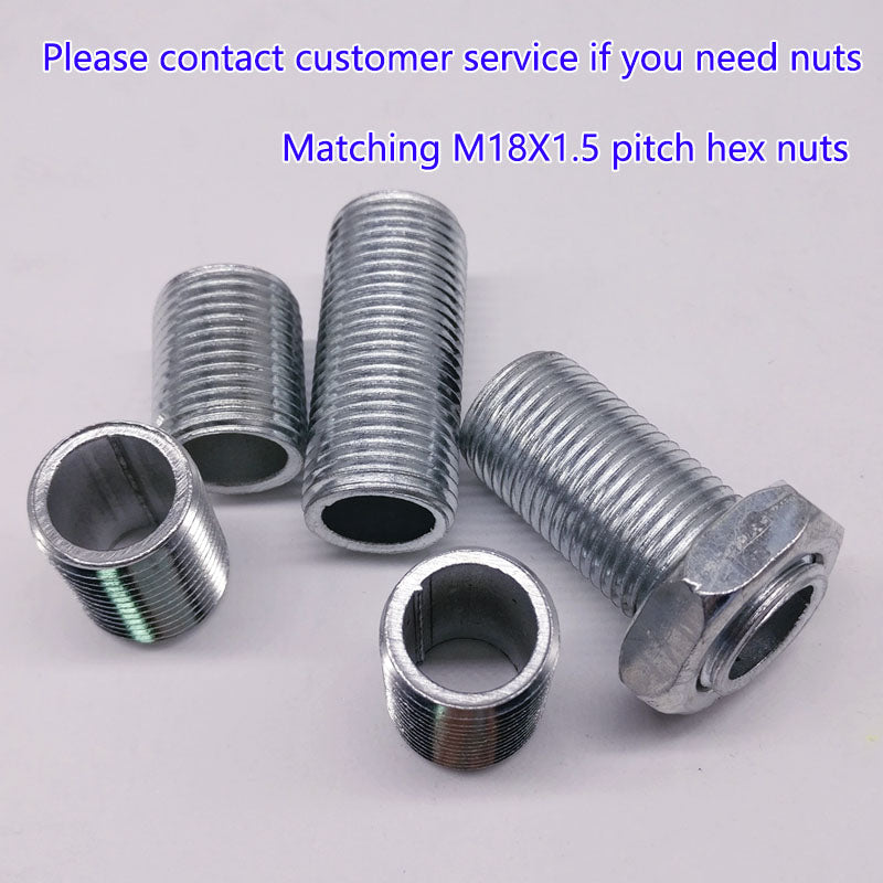 M20x1.75 threaded hollow tube  pipe  rod, Center hole to pass wires through