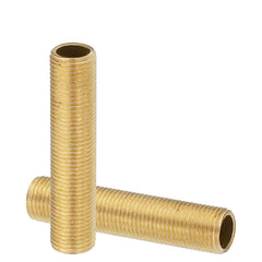 Fully Threaded Rods  Studs  1/8IP Standard Thread Brass Lamp Pipe Nipple,  Hollow Tube Adapter Coupler Connector Pipe Fitting Hardware