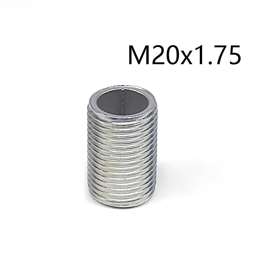 M20x1.75 threaded hollow tube  pipe  rod, Center hole to pass wires through