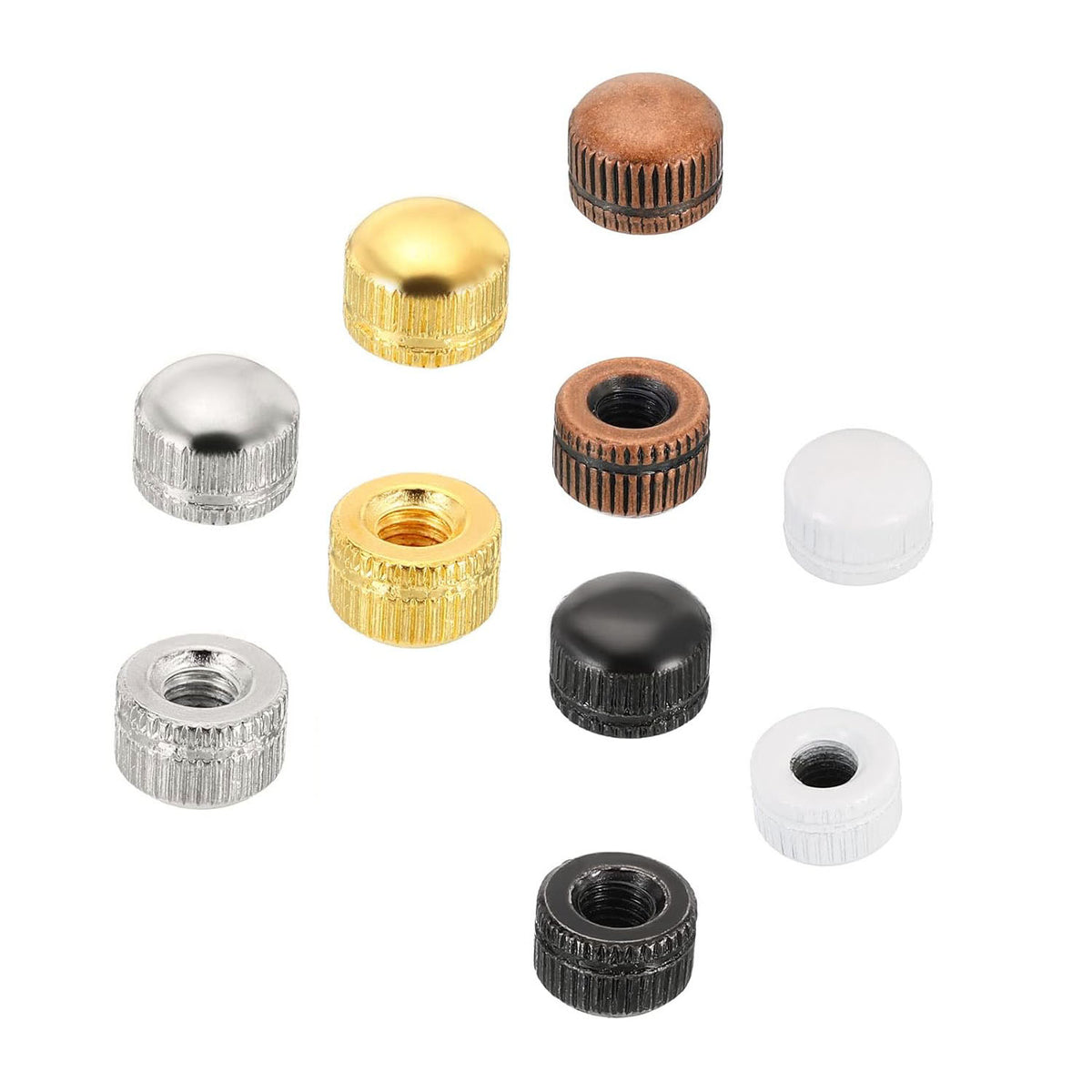 Cap Nutt Screw Knob Finial Insert Bolt Cover Female Thread Knurled Decorative Hardware Fittings Lamp Light Fixtures