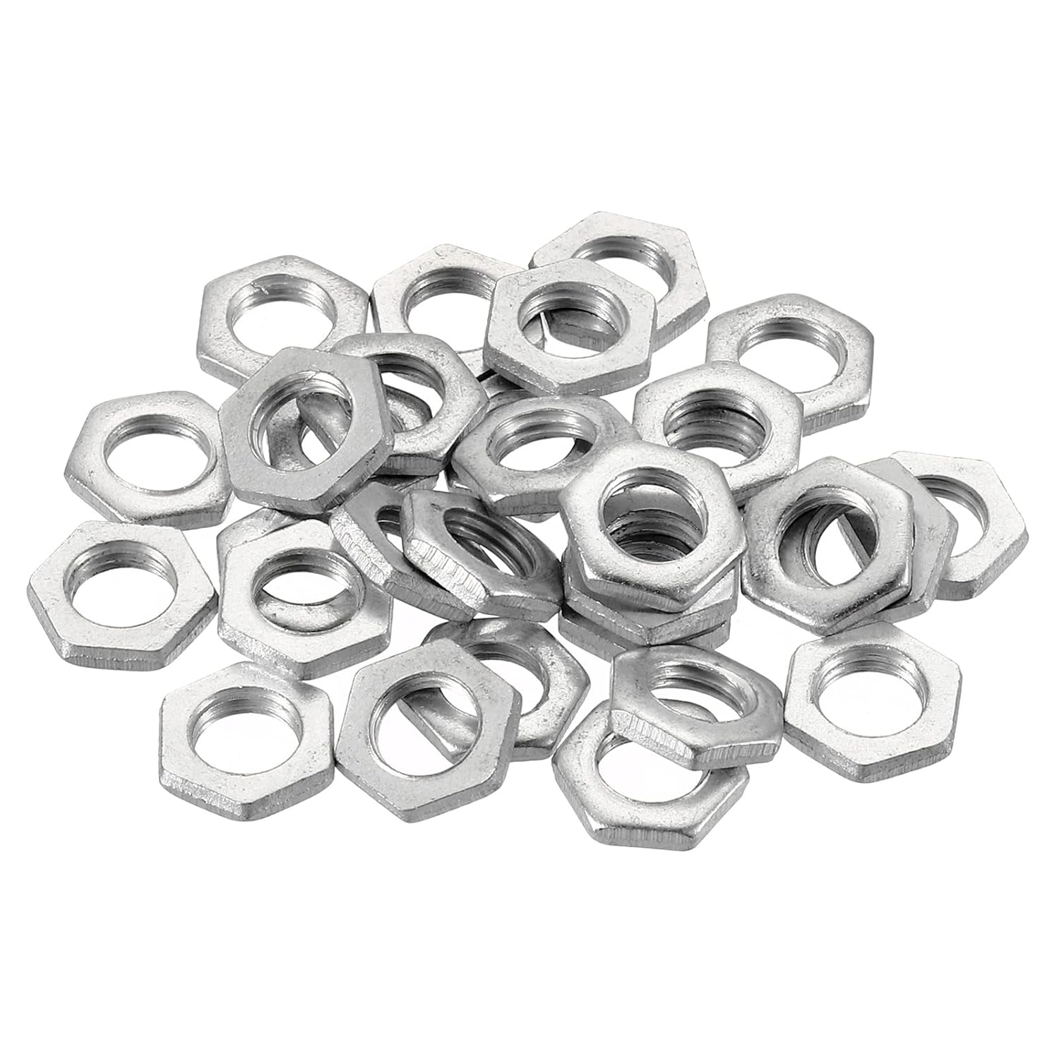 M8  Carbon Steel  Hex Nuts,  Metric Fine  Coarse Thread Zinc Plated Finished