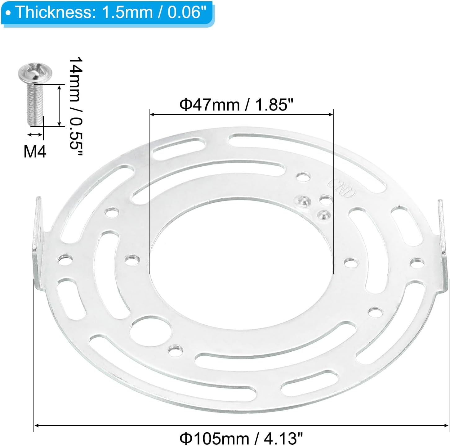 Universal Light Fixture Mounting Bracket Kit Light Crossbar Round Ceiling Plate for Wall Light, Close to Ceiling Light, Chandelier