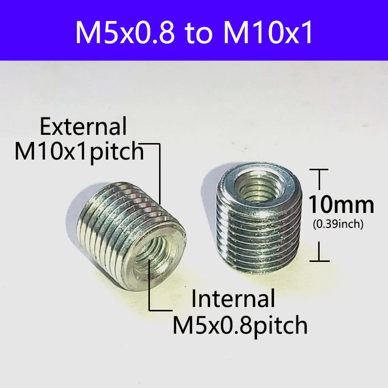 Internal and external thread reducer Thread Adapters Sleeve Reducing Nut,  Screw Conversion Nut Threaded Tube Coupler Connector Pipe Fitting