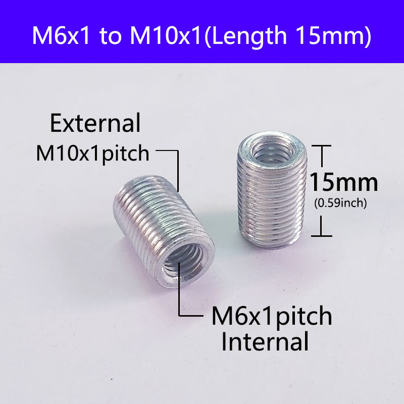 Internal and external thread reducer Thread Adapters Sleeve Reducing Nut,  Screw Conversion Nut Threaded Tube Coupler Connector Pipe Fitting