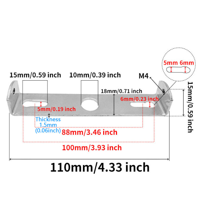 Universal Light Fixture Mounting Bracket Square Kit Ceiling Light Plate Wall Mounting Bracket Crossbar for Chandelier, Outdoor Lighting etc.