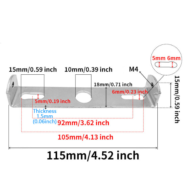 Universal Light Fixture Mounting Bracket Square Kit Ceiling Light Plate Wall Mounting Bracket Crossbar for Chandelier, Outdoor Lighting etc.