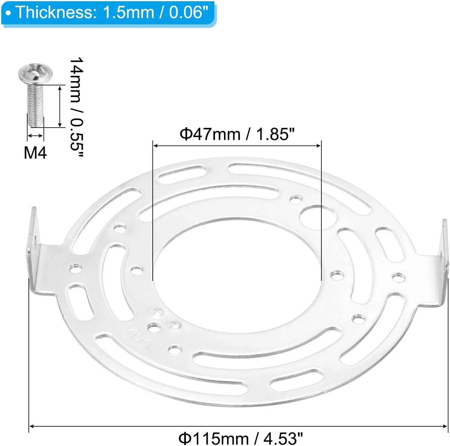 Universal Light Fixture Mounting Bracket Kit Light Crossbar Round Ceiling Plate for Wall Light, Close to Ceiling Light, Chandelier