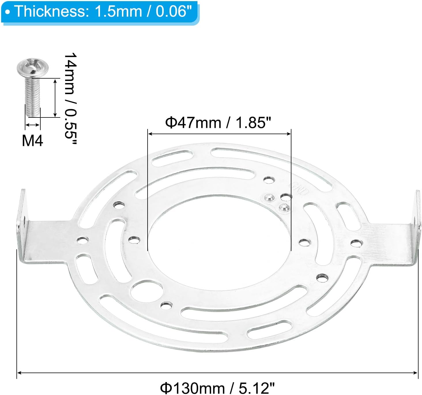 Universal Light Fixture Mounting Bracket Kit Light Crossbar Round Ceiling Plate for Wall Light, Close to Ceiling Light, Chandelier