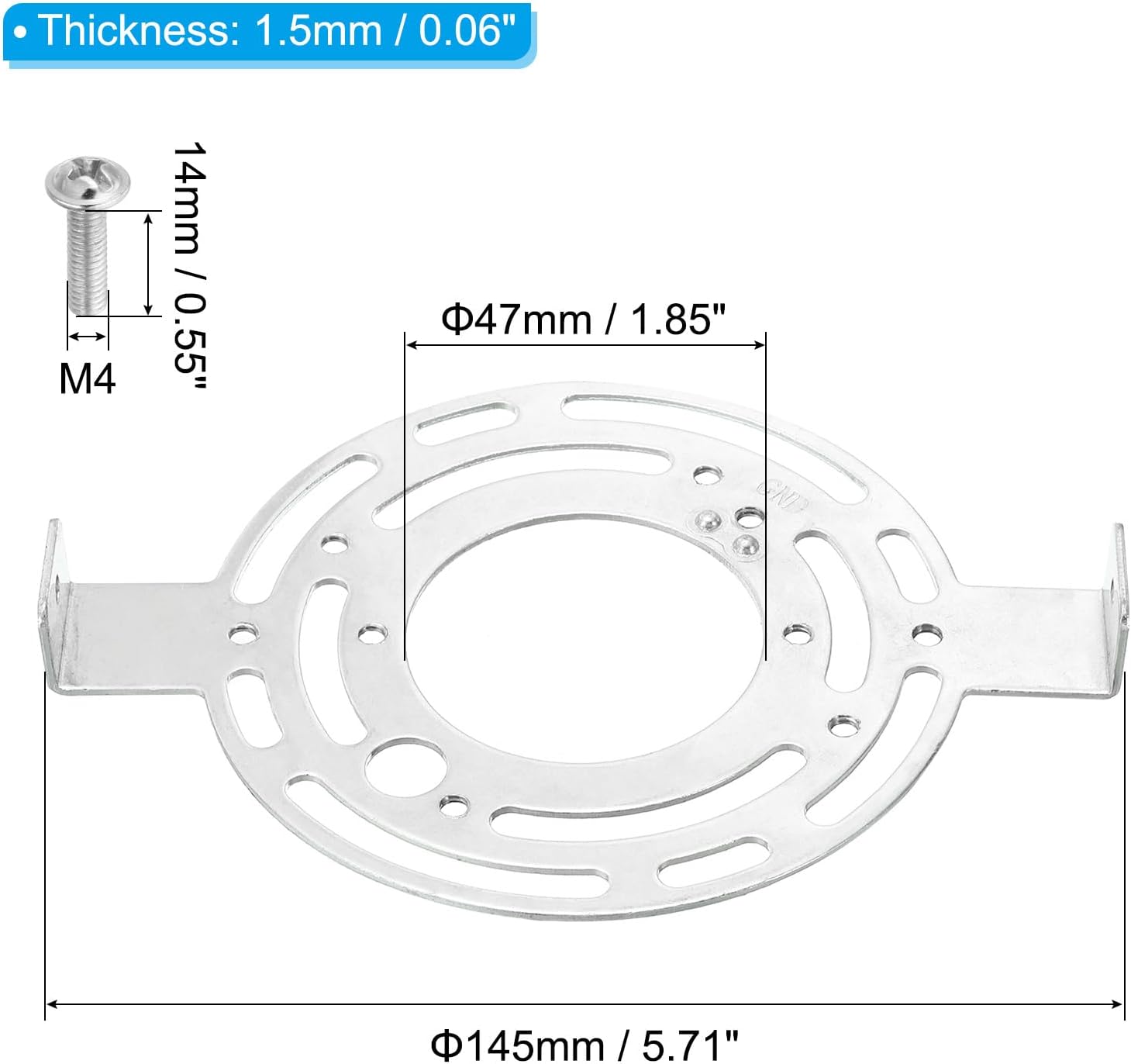 Universal Light Fixture Mounting Bracket Kit Light Crossbar Round Ceiling Plate for Wall Light, Close to Ceiling Light, Chandelier