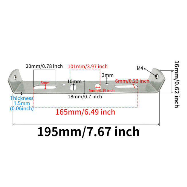 Universal Light Fixture Mounting Bracket Square Kit Ceiling Light Plate Wall Mounting Bracket Crossbar for Chandelier, Outdoor Lighting etc.